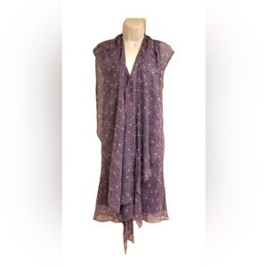 DVF Floral Print Silk Dress